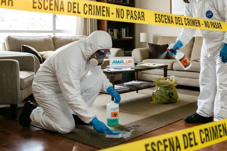 Procedimiento legal, desinfección y eliminación de riesgos biológicos