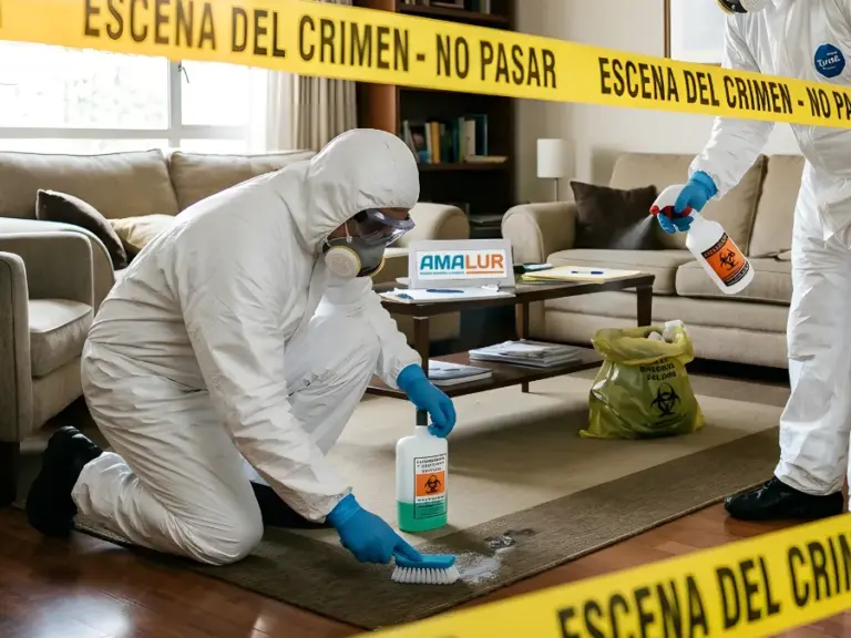 Procedimiento legal, desinfección y eliminación de riesgos biológicos