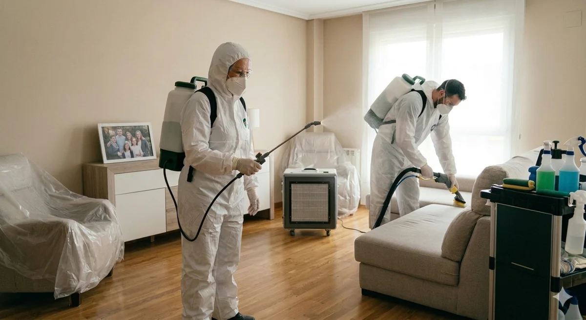 Desinfección profunda y eliminación de olores persistentes